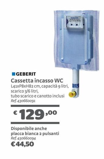 Bricocenter Cassetta incasso wc offerta