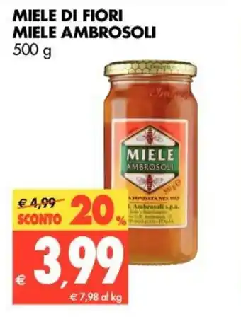Tigros Miele Ambrosoli Miele di Fiori 500g offerta