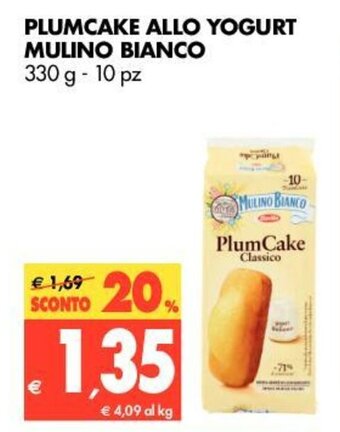 Tigros Mulino Bianco Plumcake Allo Yogurt 330g 10pz offerta