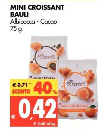 Tigros Bauli Mini Croissant 75g offerta