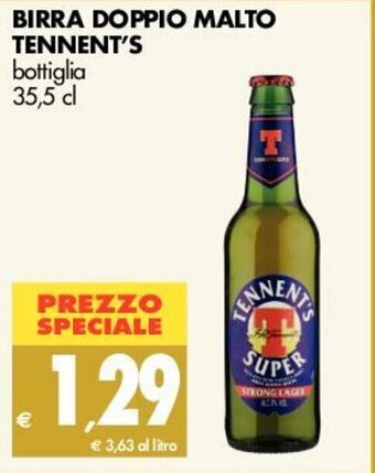 Tigros Tennent's Birra Doppio Malto 35,5cl offerta