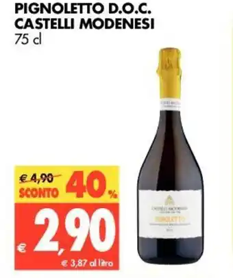 Tigros Castelli Modenesi Pignoletto D.o.c. 75cl offerta