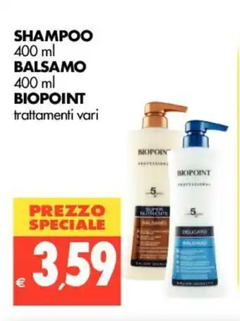 Biopoint Shampoo 400ml E Balsamo 400ml