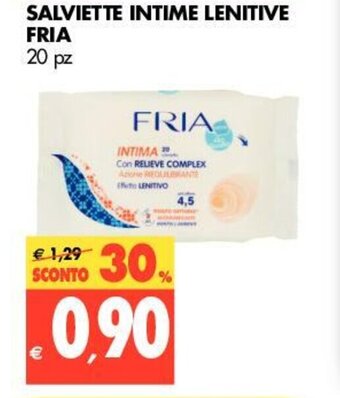 Tigros Fria Salviette Intime Lenitive 20pz offerta
