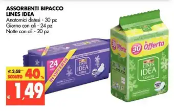Tigros Lines Idea Assorbenti Bipacco offerta