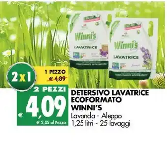 Tigros Winni's Lavatrice Ecoformato Detersivo 1,25 litri offerta