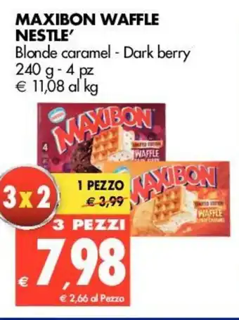 Tigros Nestlé Maxibon Waffle 240g 4pz offerta