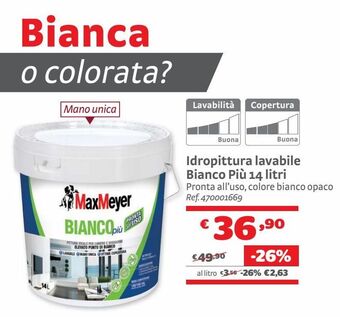 Bricocenter Idropittura lavabile 14 litri offerta