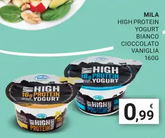 Eté Mila High Protein Yogurt Bianco Cioccolato Vaniglia 160 g offerta