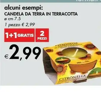 Bennet Candela Da Terra In Terracotta offerta