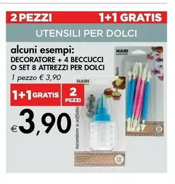 Bennet Decoratore + 4 Beccucci O Set 8 Attrezzi Per Dolci offerta