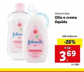 Lidl Olio o crema liquida offerta