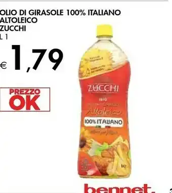Bennet Zucchi Olio Di Girasole 100% Italiano Altoleico offerta