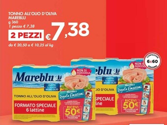 Bennet Mareblu Tonno All'Olio D'Oliva offerta