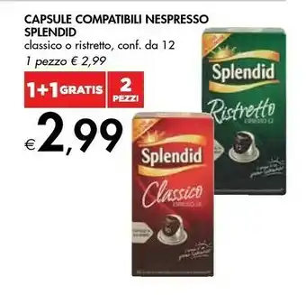 Bennet Splenid Capsule Compatibili Nespresso offerta