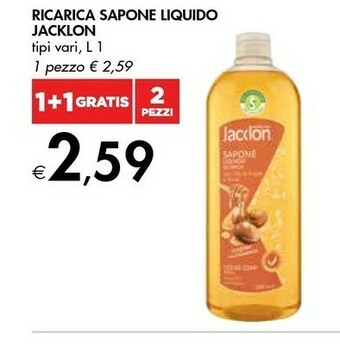 Bennet Jacklon Ricarica Sapone Liquido offerta