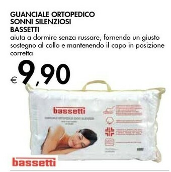 Bennet Bassetti Guanciale Ortopedico Sonni Silenziosi offerta