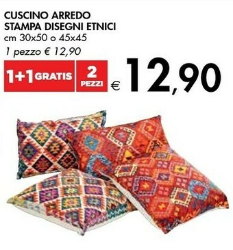 Bennet Cuscino Arredo Stampa Disegni Etnici offerta