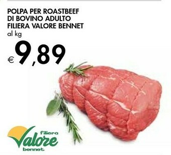Bennet Filiera Valore Bennet Polpa Per Roastbeef Di Bovino Adulto offerta
