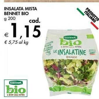 Bennet Bennet Bio Insalata Mista offerta