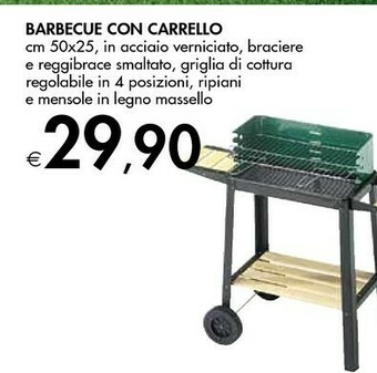 Bennet Barbecue Con Carrello offerta