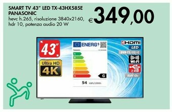 Bennet Panasonic Smart Tv 43" Led Tx-43hx585e offerta