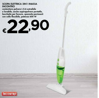 Bennet Incontro Scopa Elettrica 2in1 In603a offerta