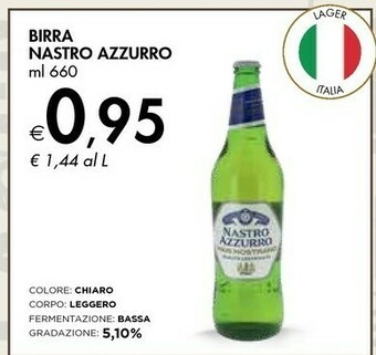 Bennet Nastro Azzurro Birra 660 G(ml) offerta