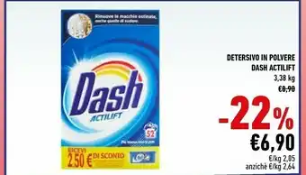 Conad Dash Detersivo In Polvere Actilift offerta