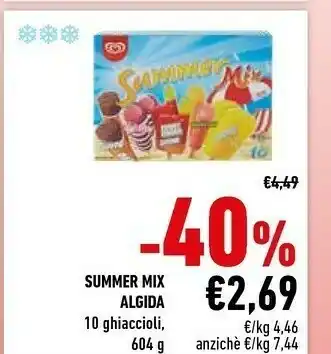 Conad Algida Summer Mix 10 Ghiaccioli offerta