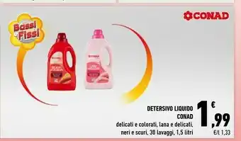 Conad Conad Detersivo Liquido Lana E Delicati offerta
