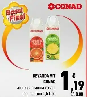 Conad Conad Bevanda Vit Ananas offerta