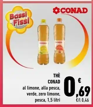 Conad Conad - Thè Al Limone 1500 G(ml) offerta