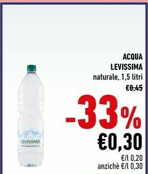 Conad Levissima Acqua Naturale 1500 G(ml) offerta