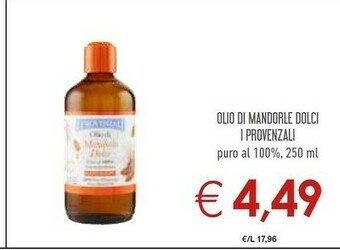 Conad I Provenzali Olio Di Mandorle Dolci Puro Al 100% offerta