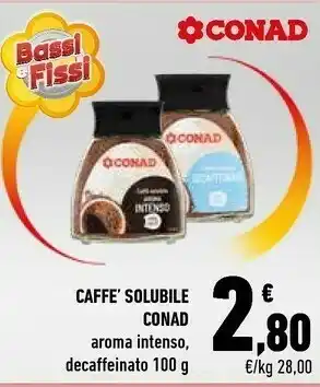 Conad Conad - Aroma Intenso Caffè Solubile 100 G(ml) offerta