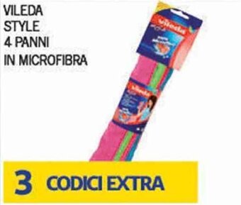 Supermercato Pollio Vileda Style 4 Panni in Microfibra offerta