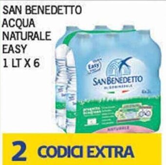 Supermercato Pollio San Benedetto Acqua Naturale Easy 1 lt x 6 offerta