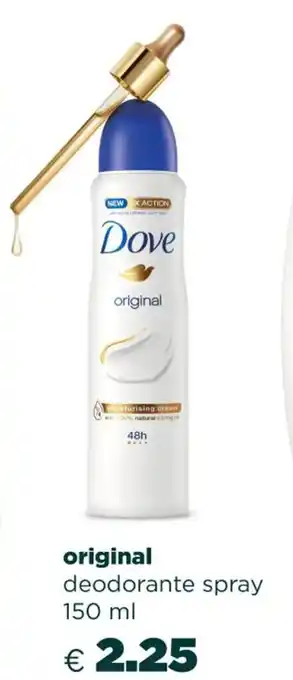 Acqua & Sapone Dove original deodorante spray 150 ml offerta