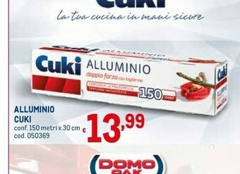 Metro Cuki Carta stagnola offerta