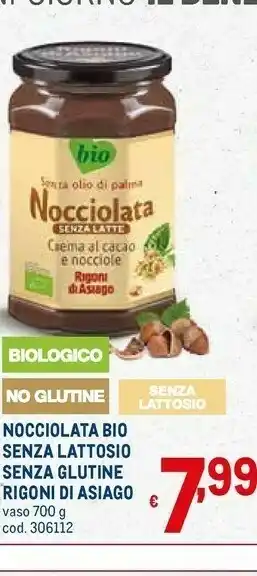 Metro Asiago Crema al cioccolato offerta