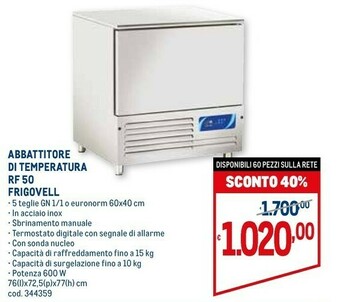 Metro Congelatori a pozzetto offerta