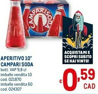 Metro Campari Aperitivo analcolico offerta