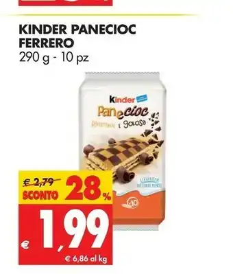 Tigros Kinder Ferrero Panecioc offerta