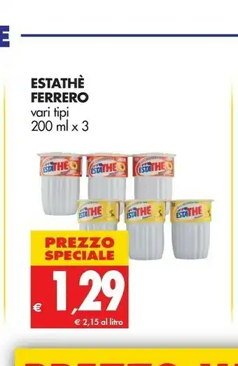 Tigros Estathé Ferrero Estathe offerta