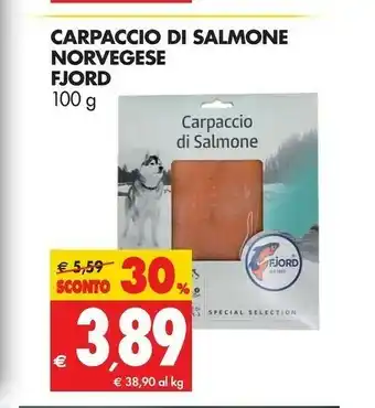 Tigros Fjord Carpaccio Di Salmone Norvegese offerta