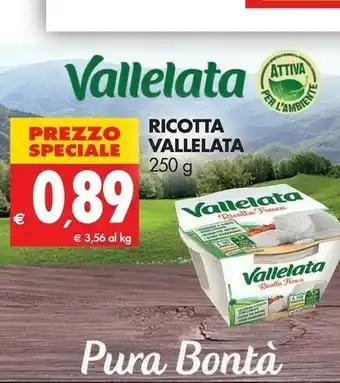 Tigros Vallelata Ricotta Fresca Senza Conservanti 250 G(ml) offerta