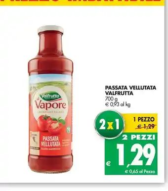 Tigros Valfrutta Passata Vellutata 700 G(ml) offerta