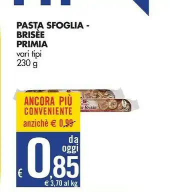 Tigros Primia Pasta Sfoglia Brisee offerta