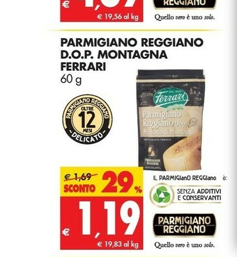 Tigros Ferrari Parmigiano Reggiano Dop Montagna offerta